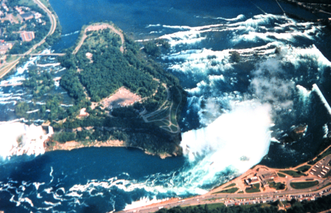 Niagara Falls as seen during Shoals Lidar survey of Niagara River