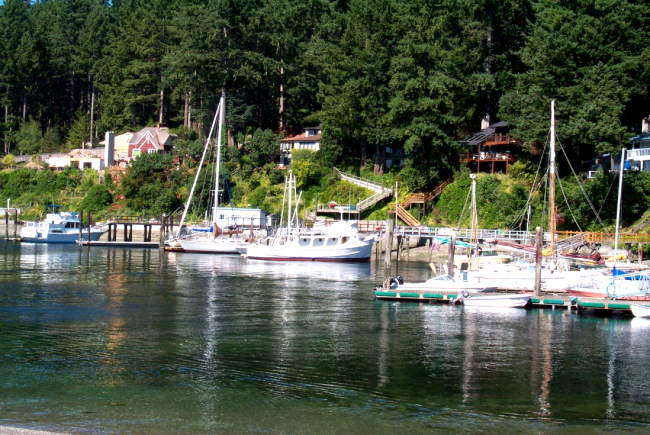 Private boat docks at Gig Harbor