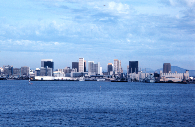 View of a naval facility