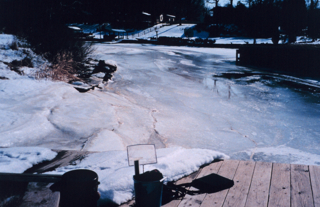 Snow and ice along the Patuxent River