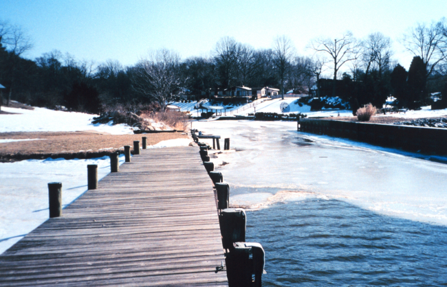 Snow and ice along the Patuxent River