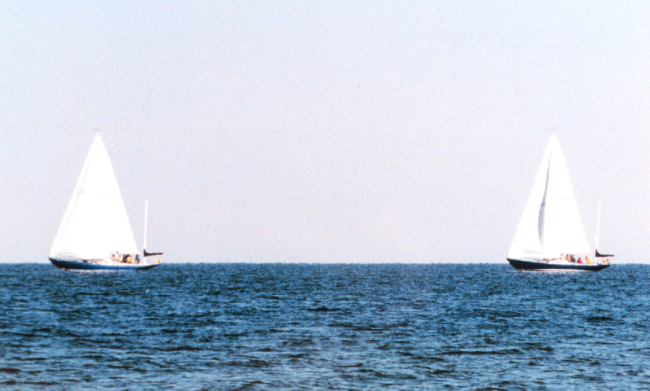 Wintertime sailing on the Patuxent River