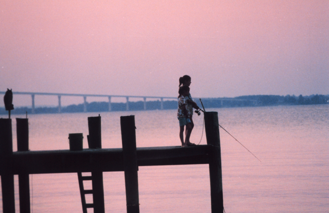A summer evening's fishing effort along the Patuxent River