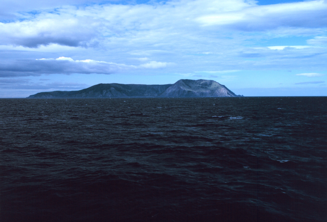 Unidentified island on a clear day