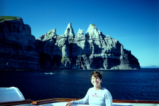 High school teacher on NOAA Ship RAINIER as part of NOAA Teacher at SeaProgram
