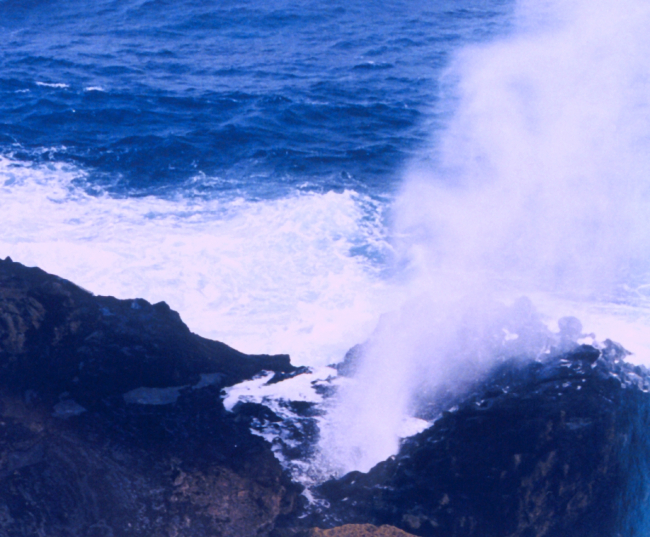 Halona Blowhole on the Kalanianaole Highway on  Oahu's east side