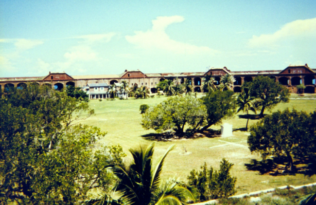The parade ground at Fort Jefferson