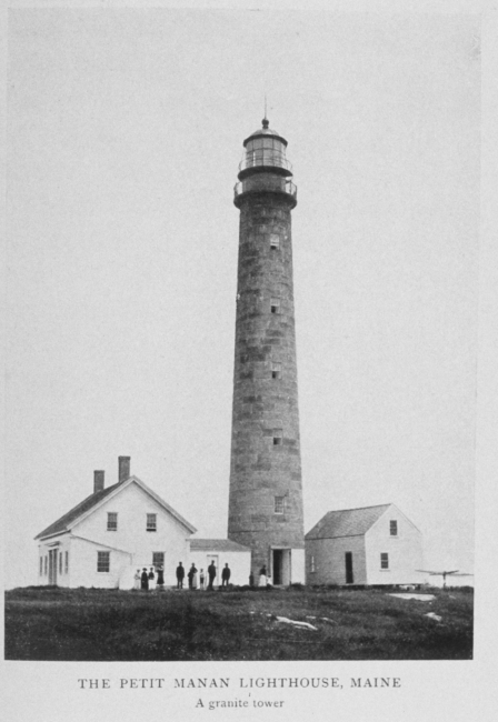 The Petit Manan Lighthouse, Maine: A granite tower