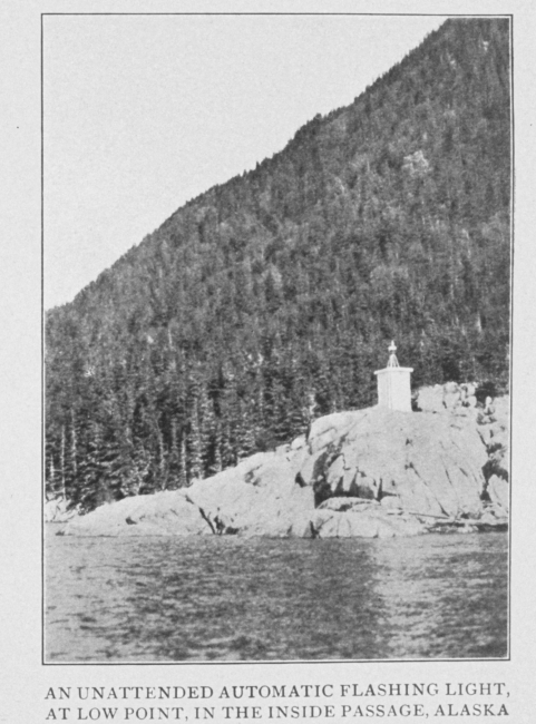 An Unattended Automatic Flashing Light, at Low Point, in the InsidePassage, Alaska