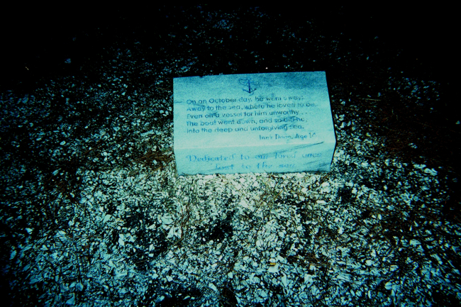 A poignant reminder of the dangers of the sea