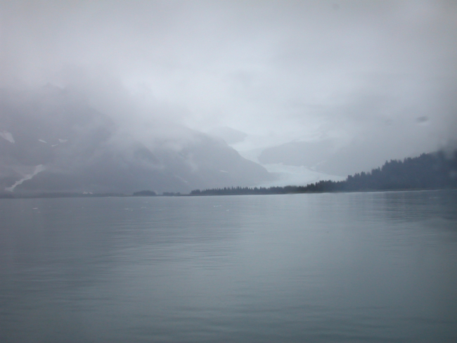 Glacier in Kenai Fjords area from offshore