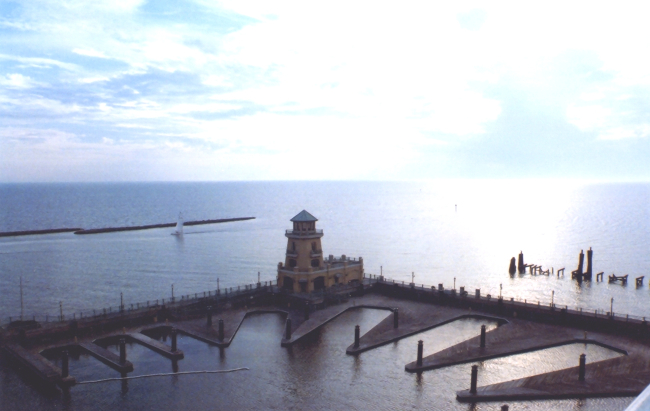 The harbor entrance at Biloxi