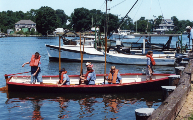 Sea Scouts dock at the Shadyside Blessing of the Fleet