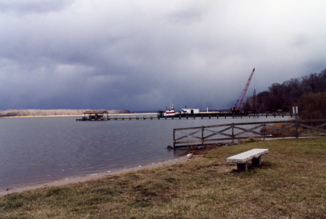 Construction of a new pier may have to wait for the storm to pass