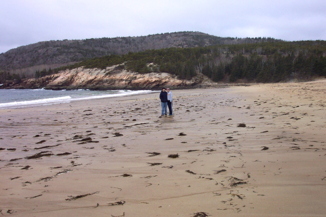 A spring morning at Sand Beach