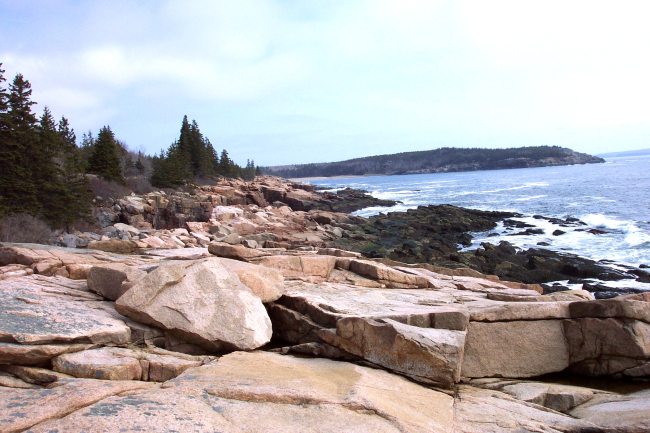 Looking north towards Sand Beach along the southeast coast ofMt