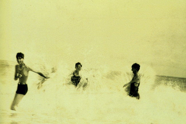 Having fun at the beach