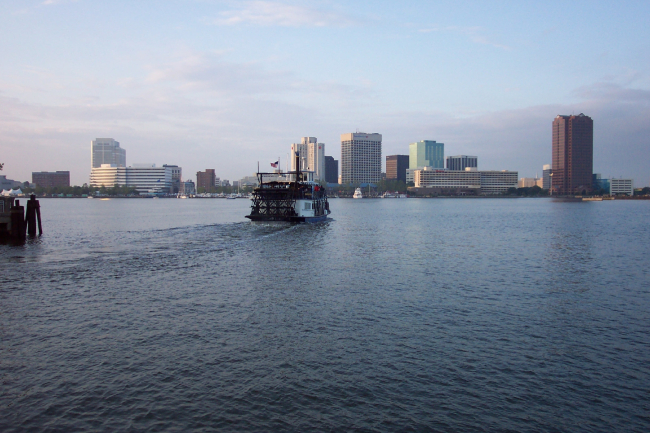 Norfolk skyline as seen from Portsmouth