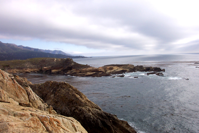 Looking south down the Big Sur Coastline towards Point Sur