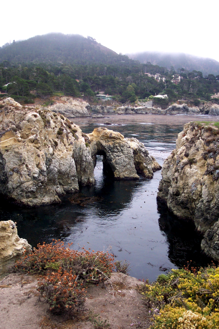 Looking southeast from above Gibson Beach toward Carmel Highlands