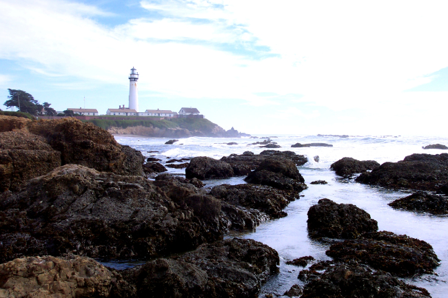 Pigeon Point Lighthouse as seen from the north