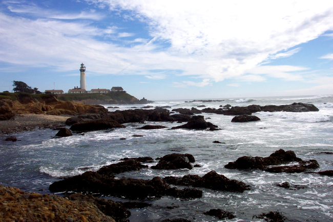 Pigeon Point Lighthouse as seen from the north