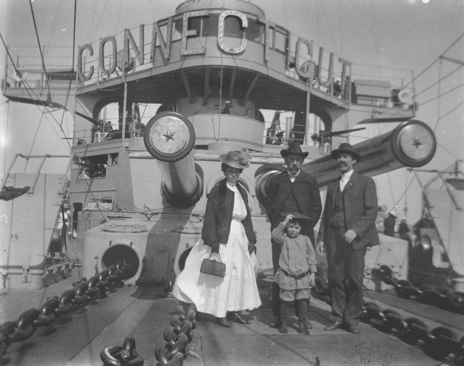Visit of the Great White Fleet to Santa Cruz in the first week of May, 1908