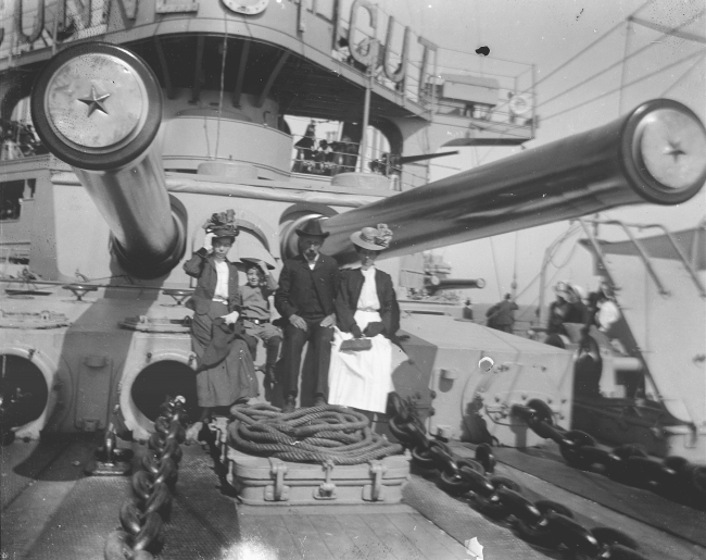 Visit of the Great White Fleet to Santa Cruz in the first week of May, 1908