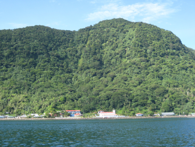 Mountains surrounding Pago Pago Harbor