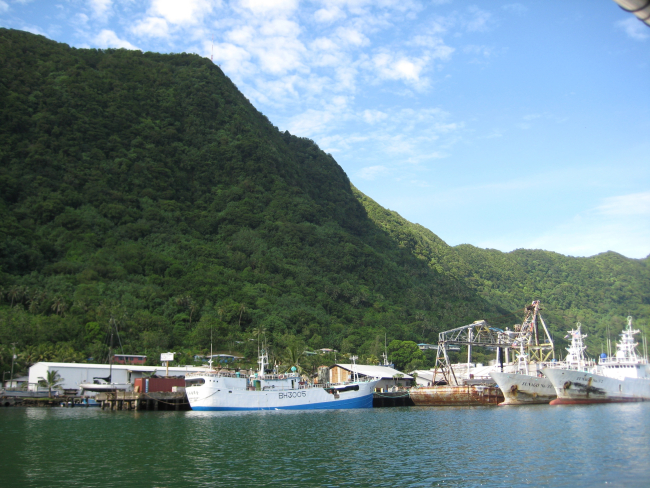 Mountains surrounding Pago Pago Harbor