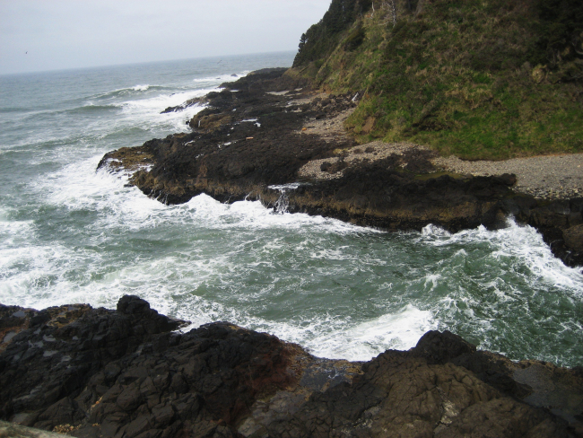 The sea working its way into the continent