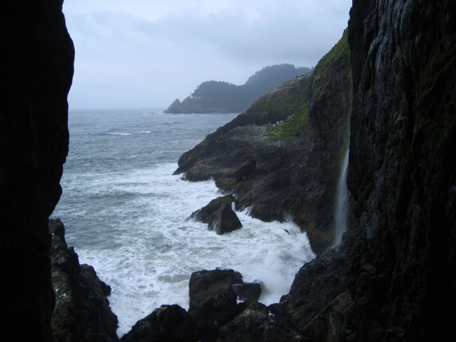 A rugged headland on the Oregon coast