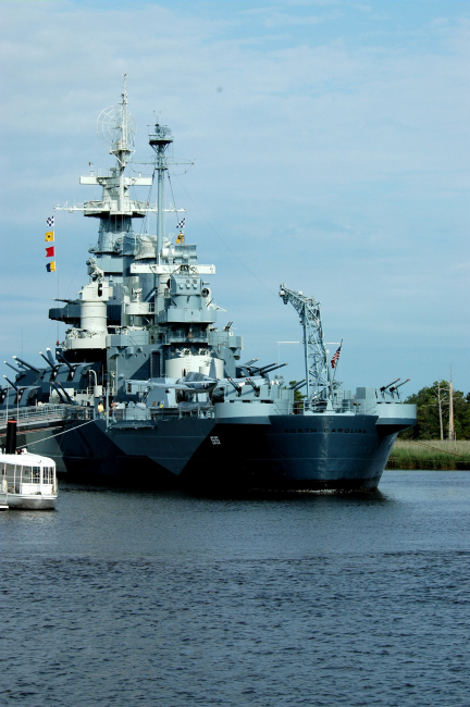 Battleship NORTH CAROLINA (BB55), a World War II era battleship that saw manyheroic actions