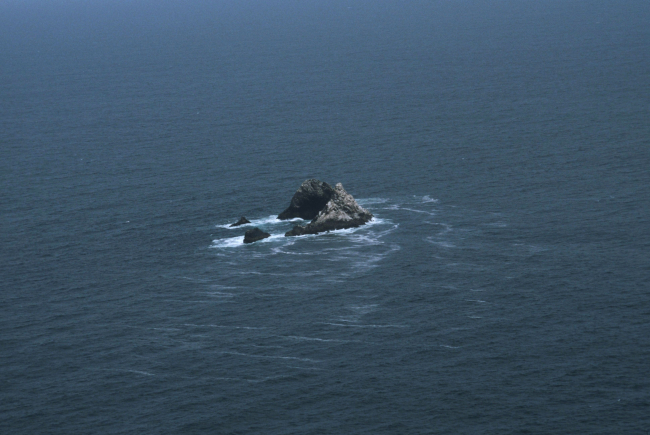 Aerial views of the wind-swept sea-swept Farallons, a virtual wilderness lessthan thirty miles from downtown San Francisco
