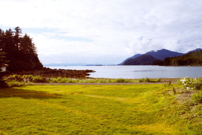 A placid bay in Southeast Alaska