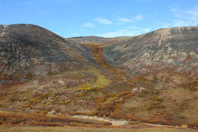 Tundra scene along the Dempster Highway