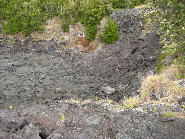 View # 1 of a frozen in place lava fall