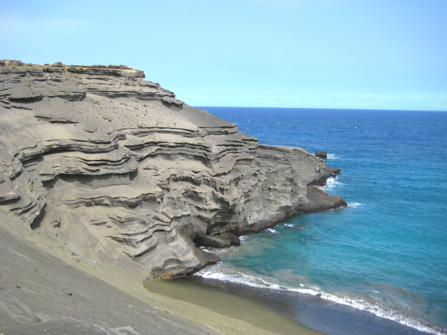 Bedded volcanic ash flows