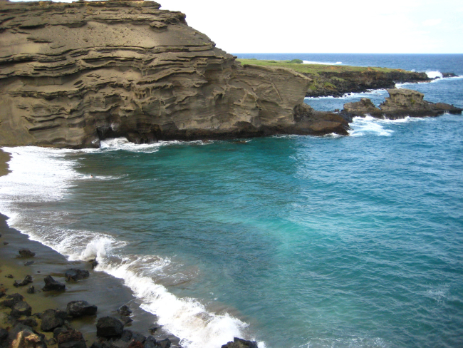 Eroding volcanic ash flows
