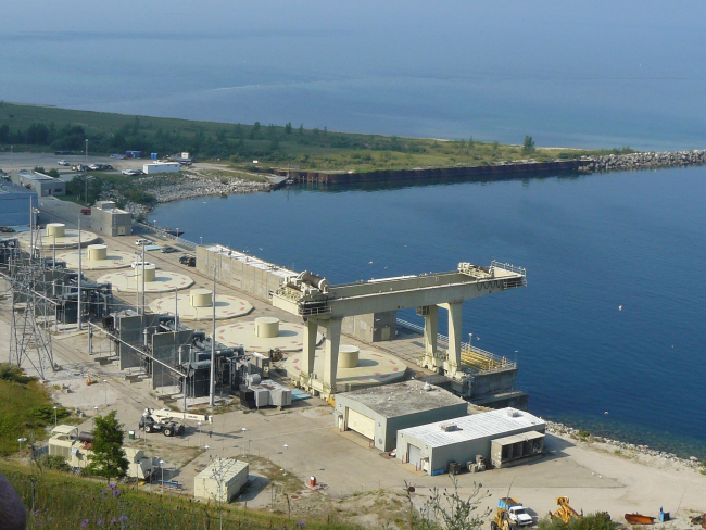 Ludington Hydro Plant, Lake Michigan