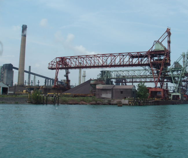 Industry along the Detroit River