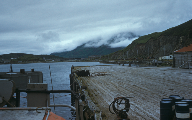 The pier at Dutch Harbor