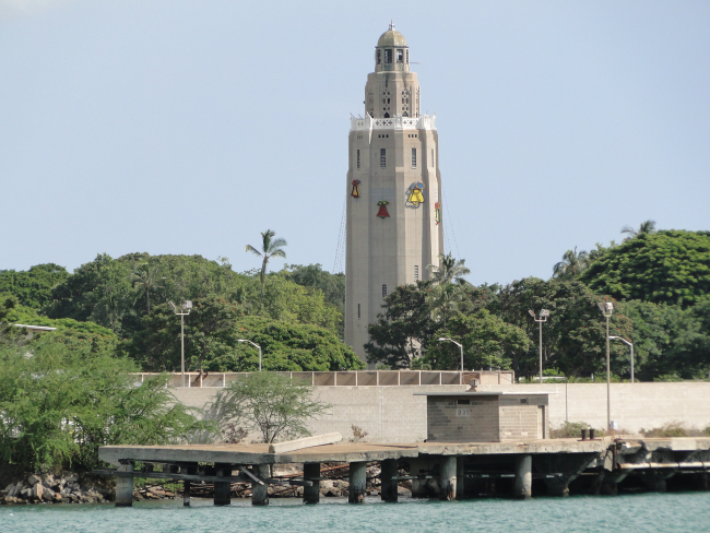 The water tower at Hickam Air Force Base, now called Freedom Tower
