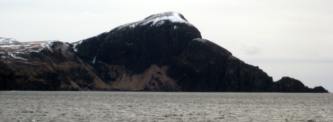 A cold desolate looking island