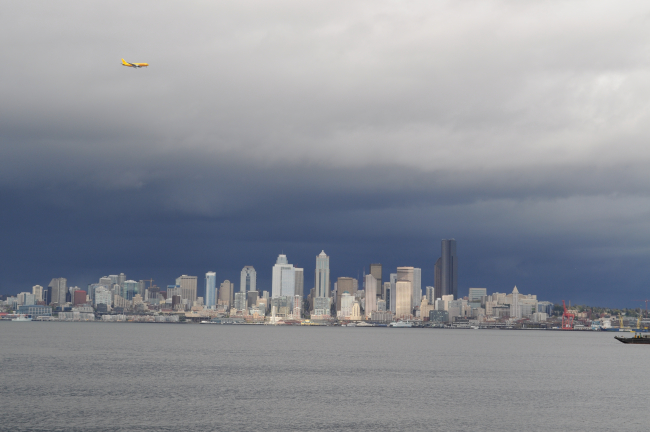 The Seattle Skyline south of the Space Needle