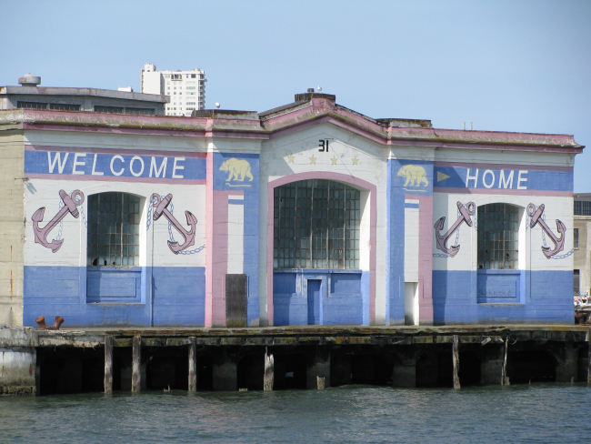 Pier 31 welcoming home the GOLDEN BEAR, training vessel of theCalifornia Maritime Academy