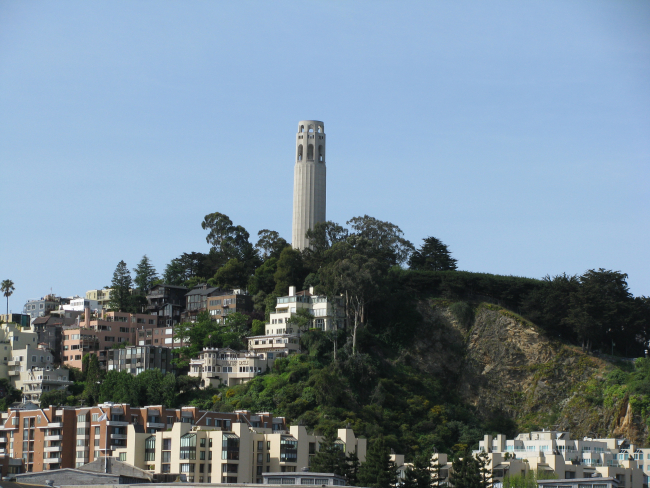 Coit Tower  on Telegraph Hill