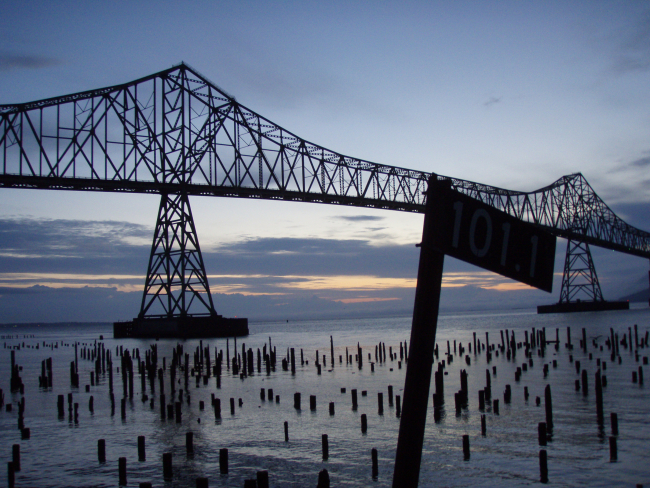 Southern expanse of the Astoria-Megler Bridge