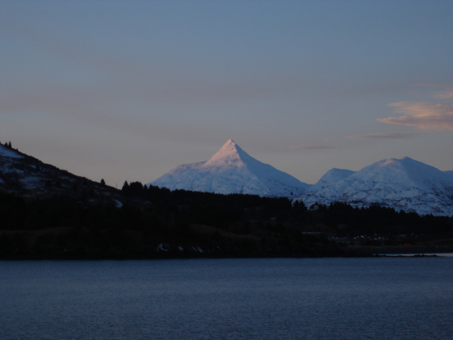 Pyramid Peak at twilight