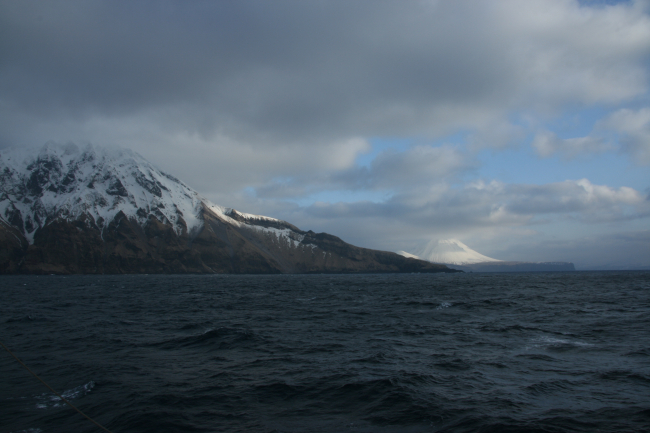 A view in the Islands of the Four Mountains